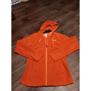 North Face Orange Lightweight Full Zip Women's Jacket Sz S